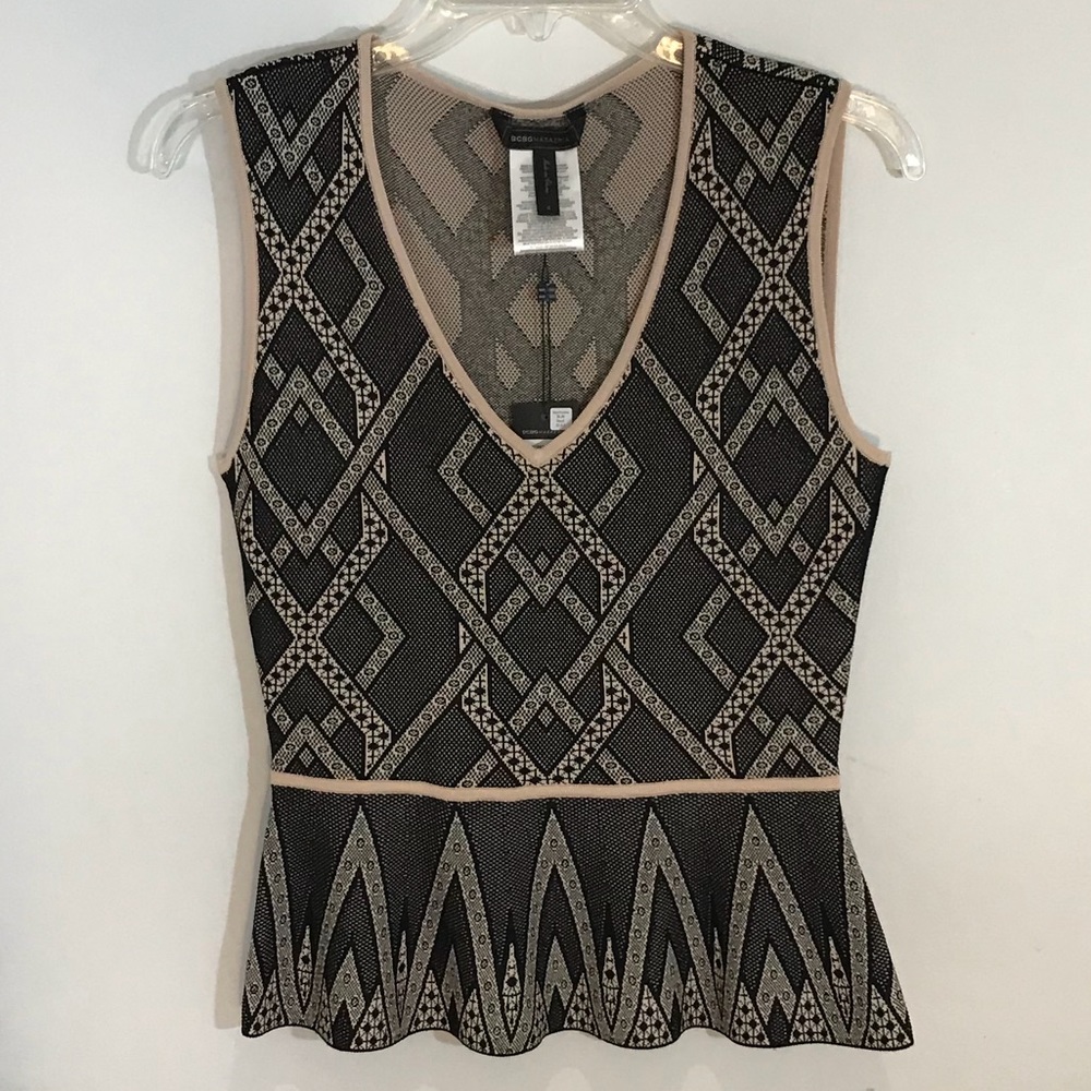 Geometric Sleeveless knit top from BCBG